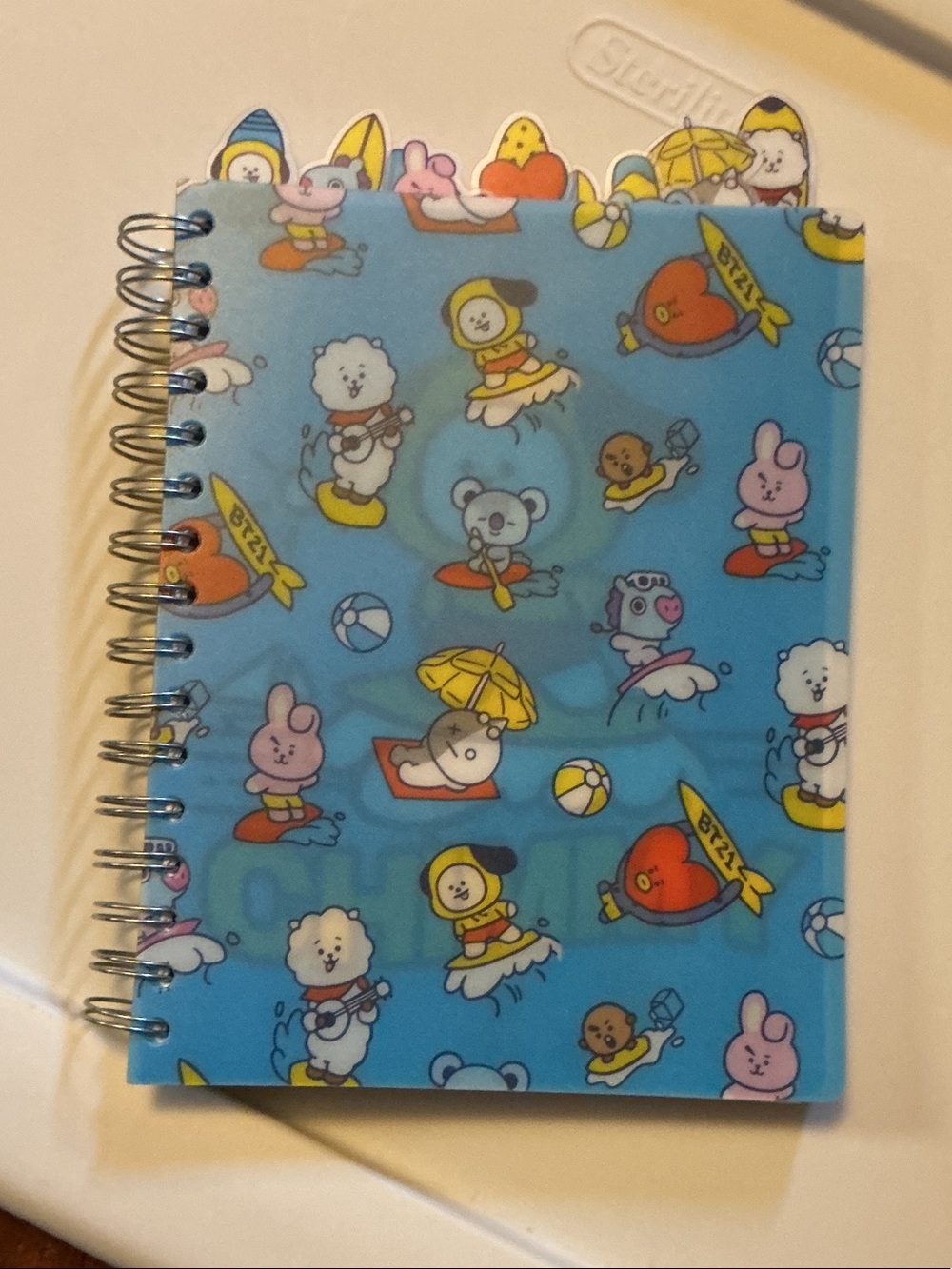 BT21 summer themed Spiral Notebook